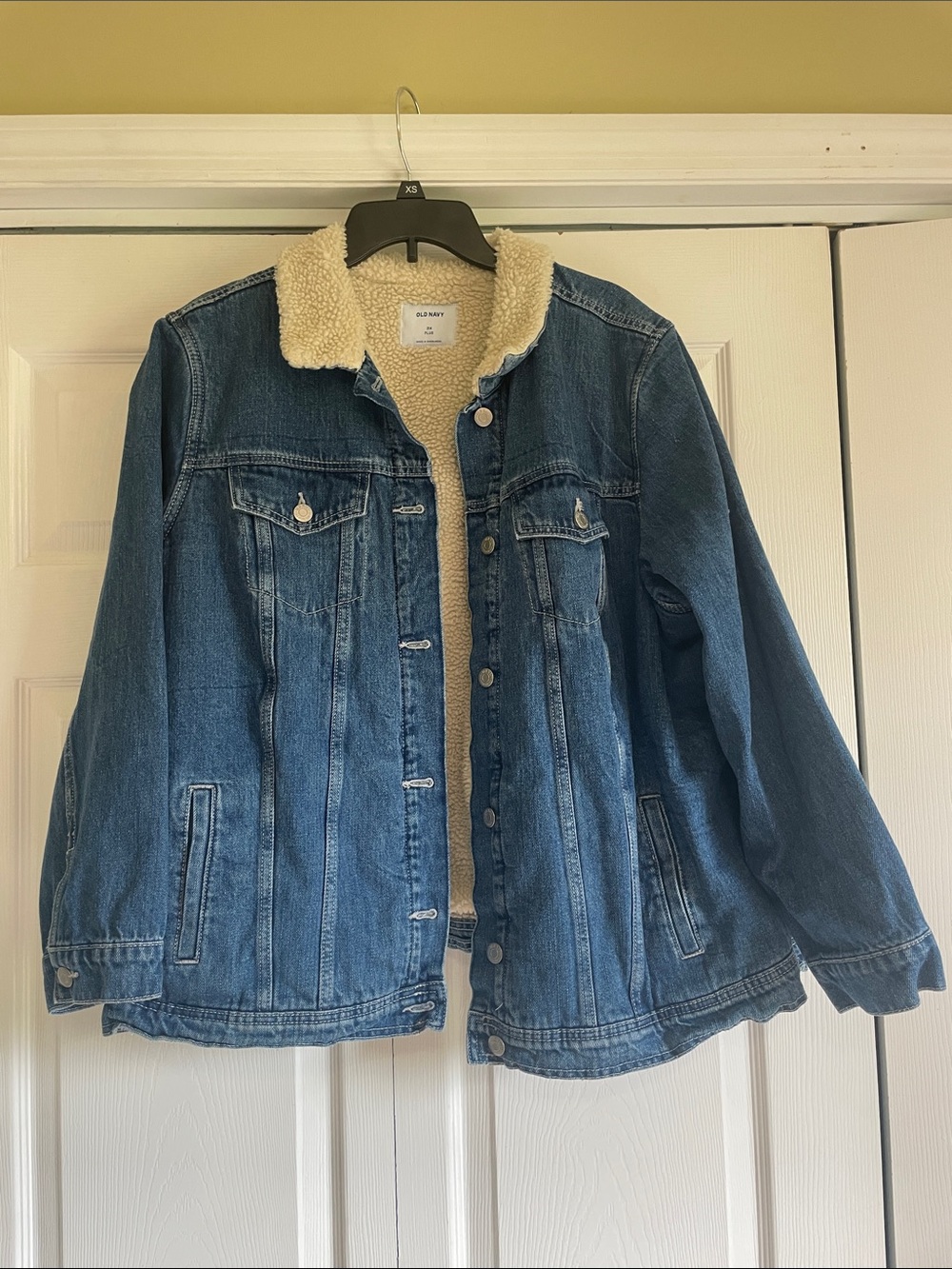 Old Navy Sherpa Lined Denim Jacket 3XL